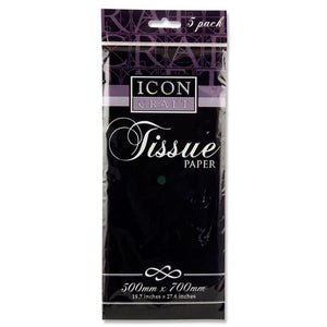 ICON TISSUE PAPER -BLACK