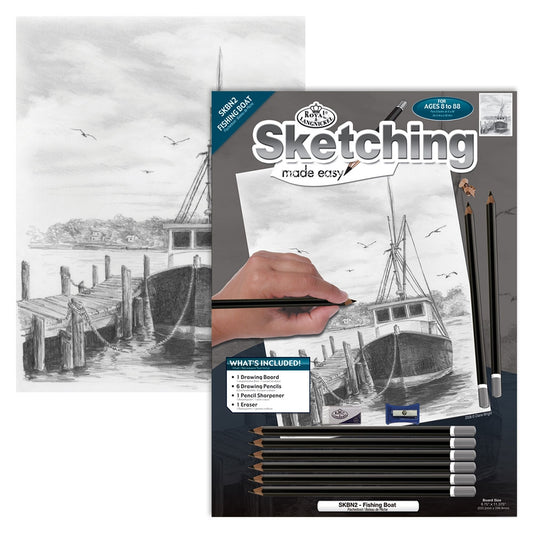 Sketching By Number Fishing Bo