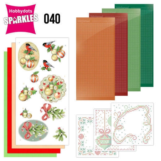 Sparkles Set 40Christmas Flowers - Misletoe