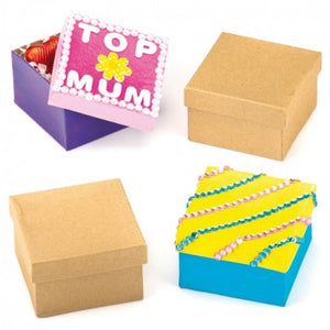 Square Craft Boxes (Pack of 6)