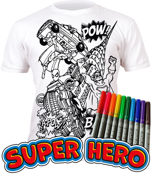 PYO T-Shirt-Super Hero age 3-4