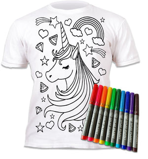 PYO T-Shirt Unicorn Head age 5-6yrs