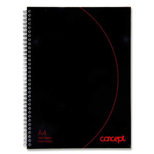 Concept A4 160pg Wiro Hardcover Notebook