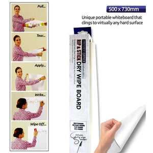 Instant Whiteboard Roll 8 Sheets 50x73cm