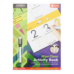 Ormond Wipe Clean Activity Book and Pen - Numbers (A4)