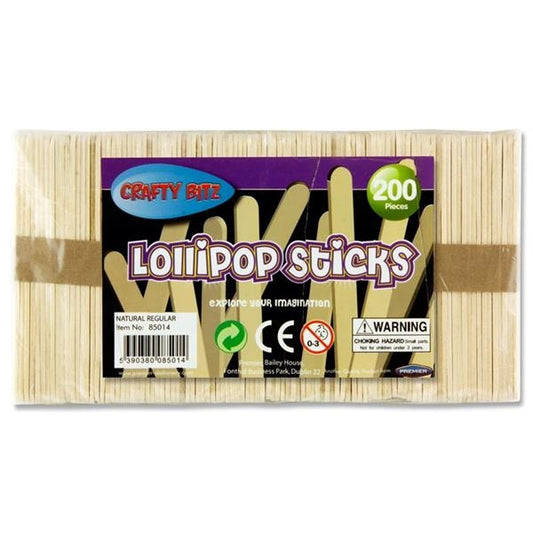 Lollipop Sticks 200- Natural