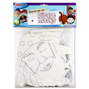 Crafty Bitz Pkt.10 Masks - Pirates