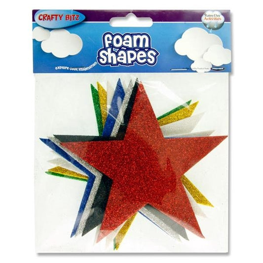 Foam Shape Glitter Star 8