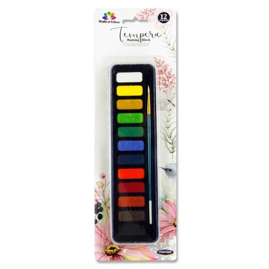 Woc 12 Colour Tempera Painting Block